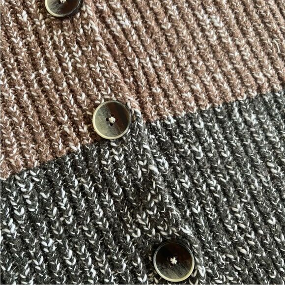 NIC+ZOE Colorblock Ember cardigan button front sweater size 3X - Picture 6 of 11